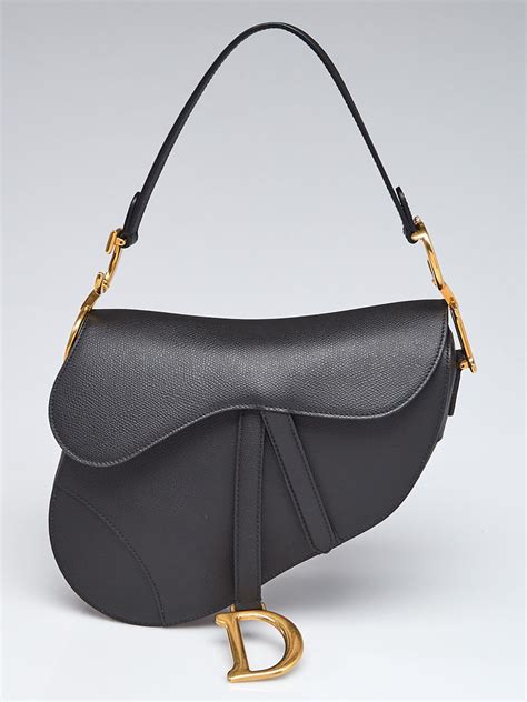 christian dior black purse|christian dior black saddle bag.